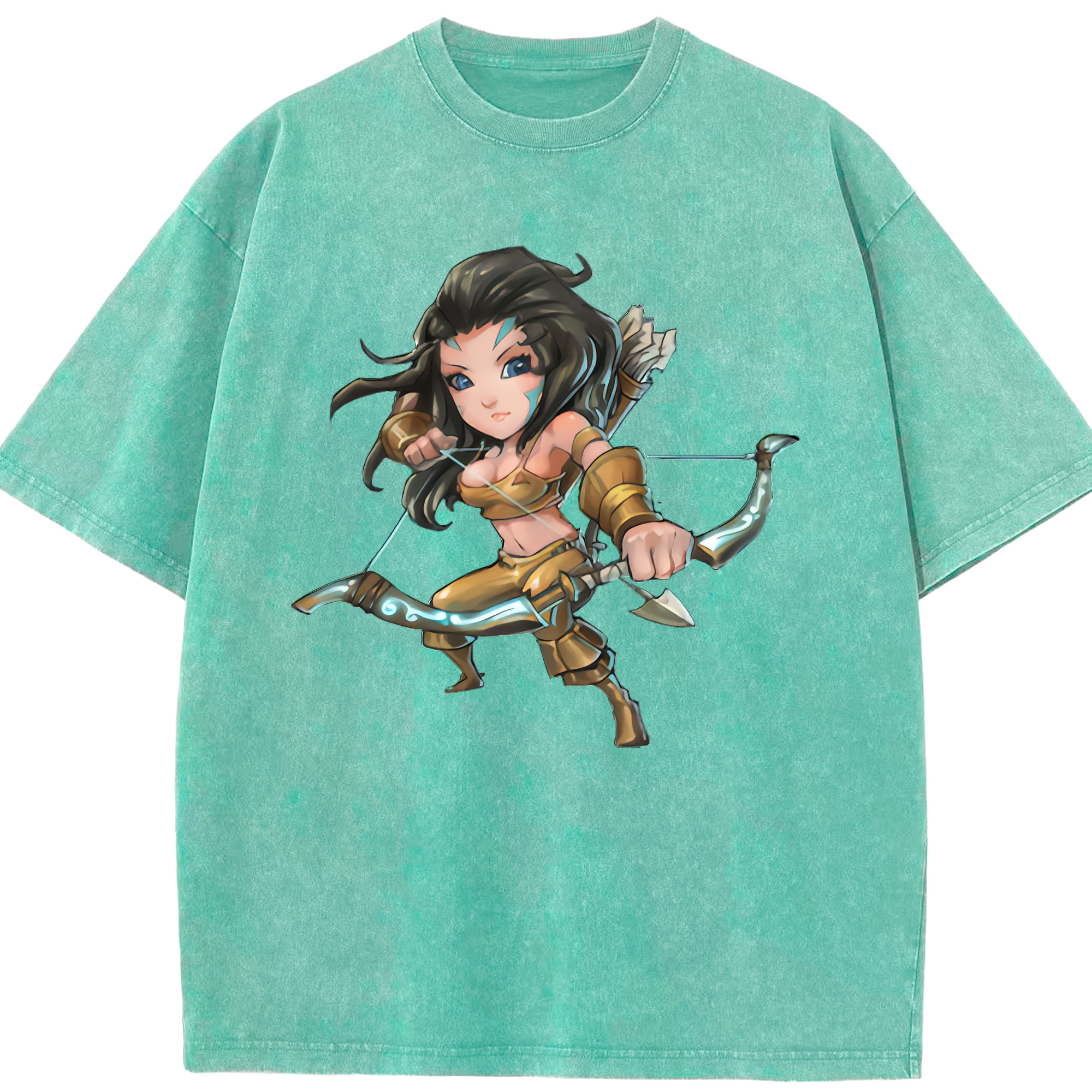 リーグ・オブ・レジェンド League of Legends LOL 綿100% ヴィンテージ風 半袖Tシャツ（フロントプリント）